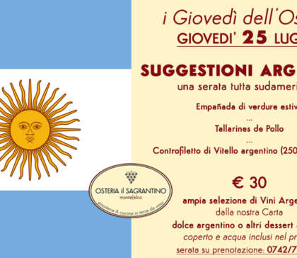 Flavors from Argentina – 25 July 2019